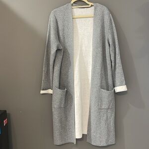 Aritzia Babaton Lance Gray Longline Cardigan